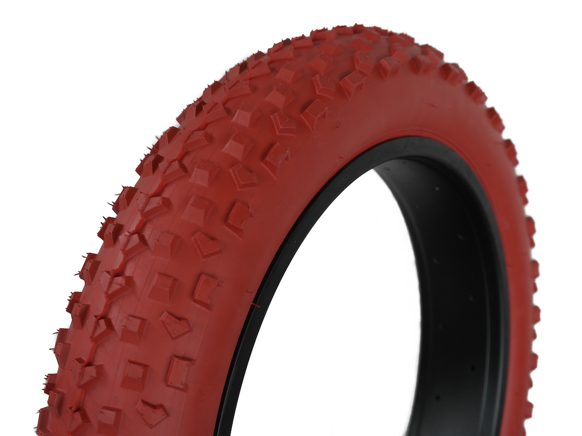 Rød Fatbike dæk 20×4 2 rød fatbike dæk