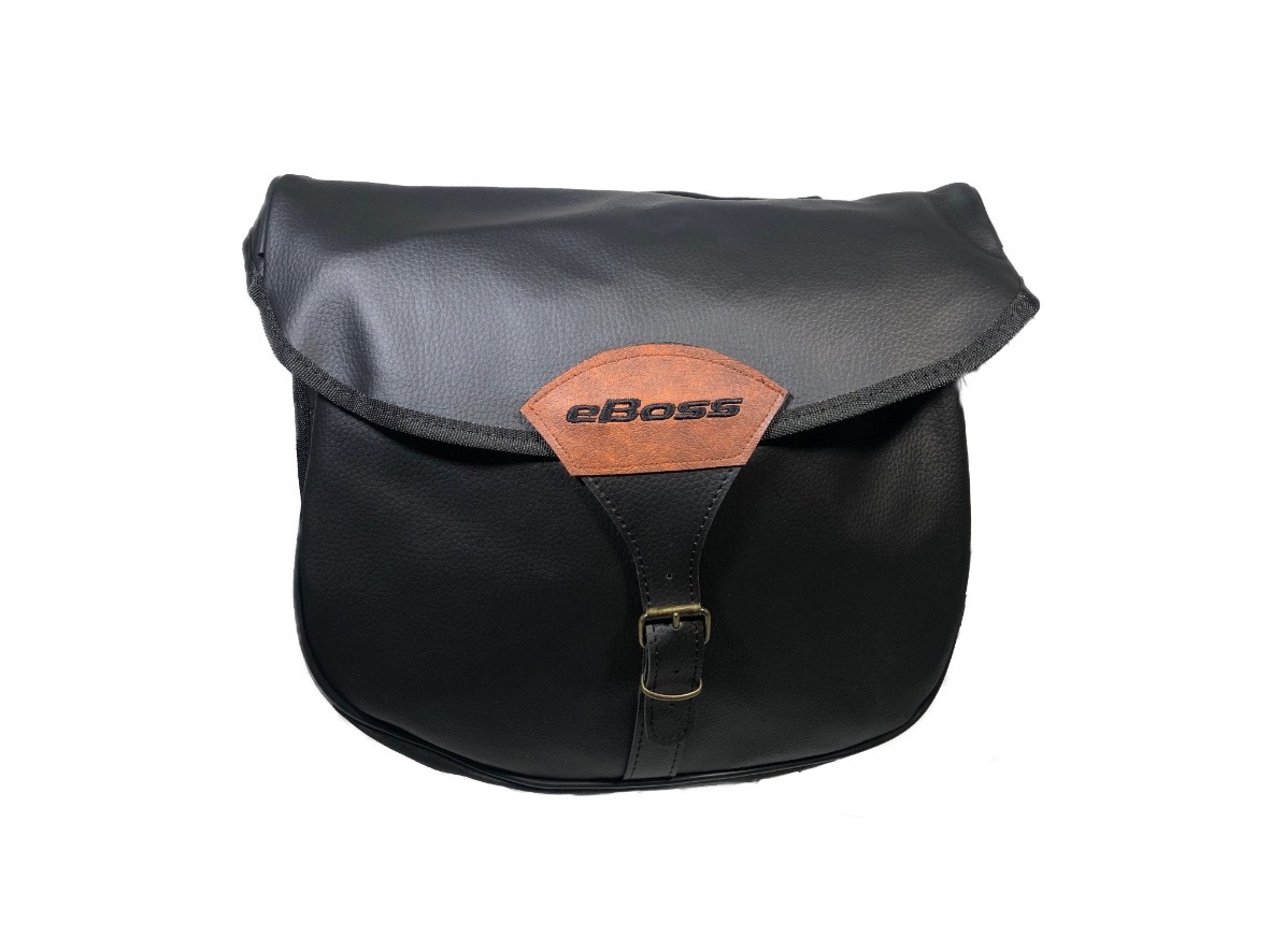 eBoss Sadeltaske - Sort m. Brun Logo 1 eBoss Sadeltaske - Sort m. Brun Logo