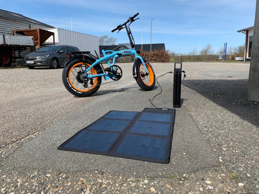 Elcykel batterier - eMini GT40 solcelle opladning