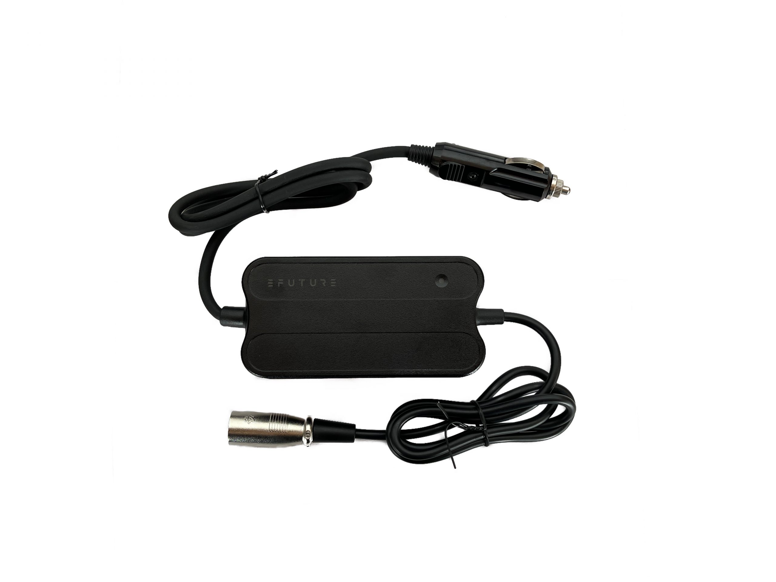 Elcykel oplader til bilen – 12V til 48V (XLR stik) 2 Lader til bilen