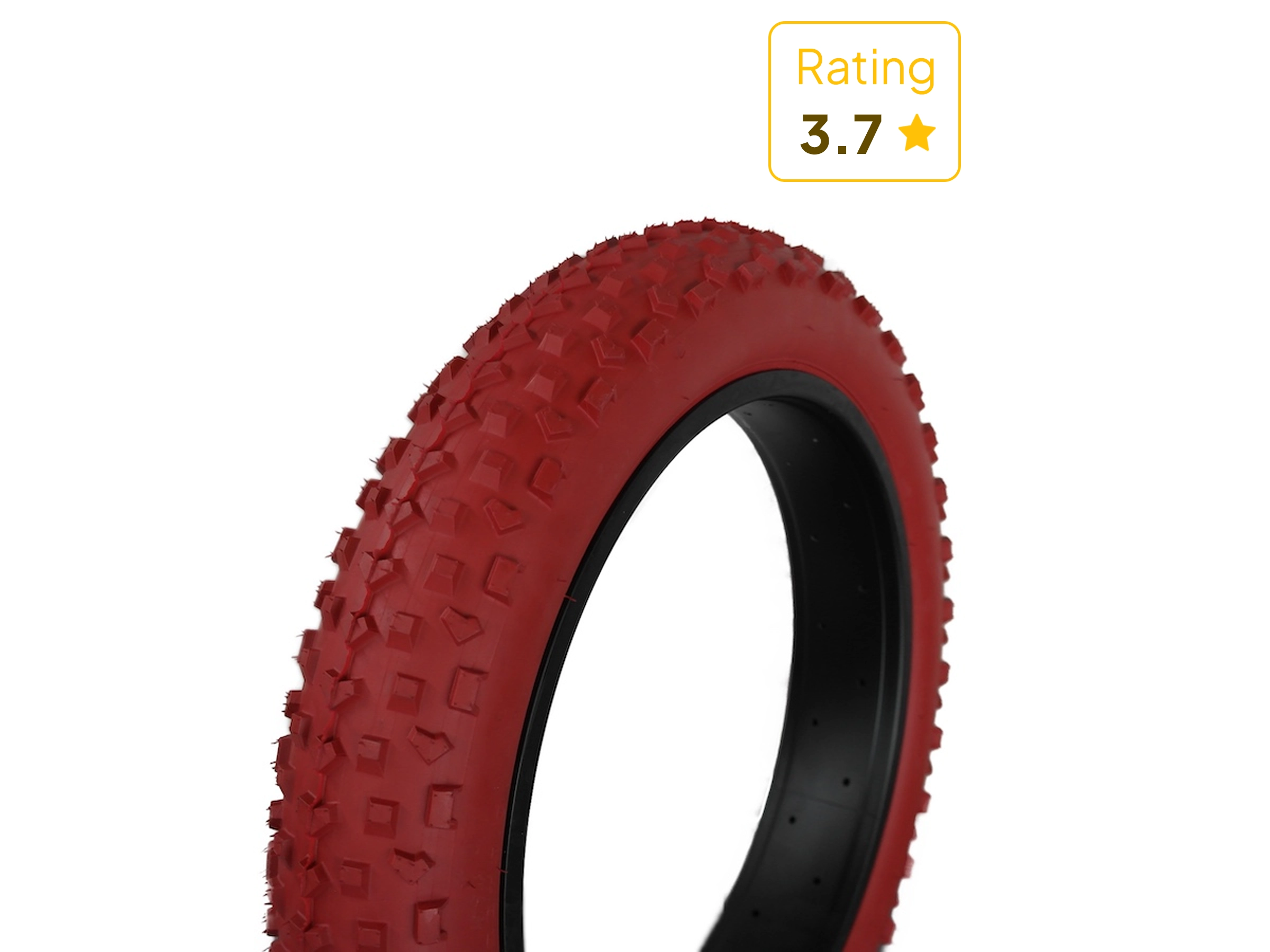 Rød Fatbike dæk 20×4 1 rød fatbike dæk 20x4