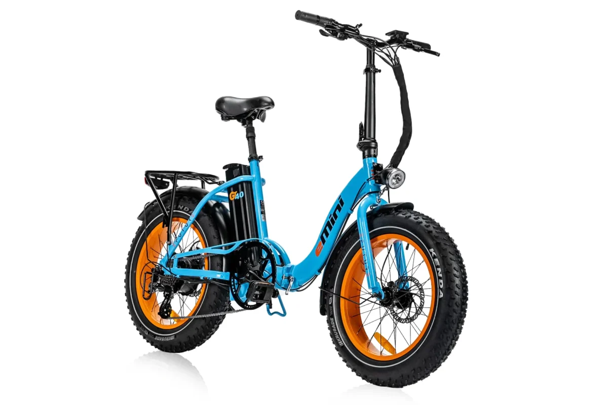 Efuture Elcykel eMini Low GT40 Orange Cyan