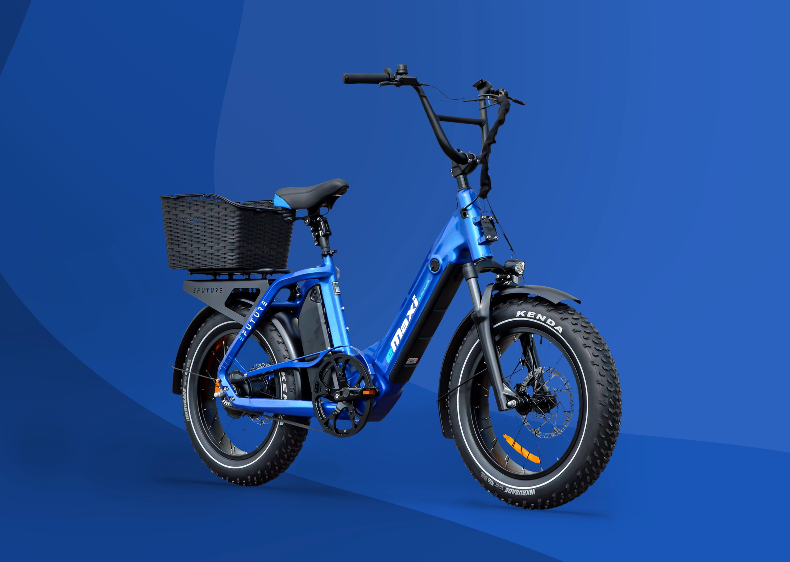 efuture emaxi blaa fatbike elcykel