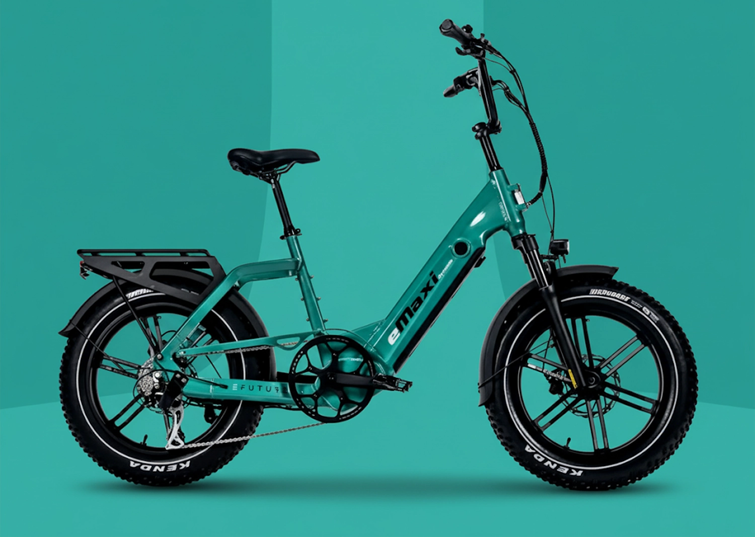 eMaxi moderne grøn fatbike elcykel