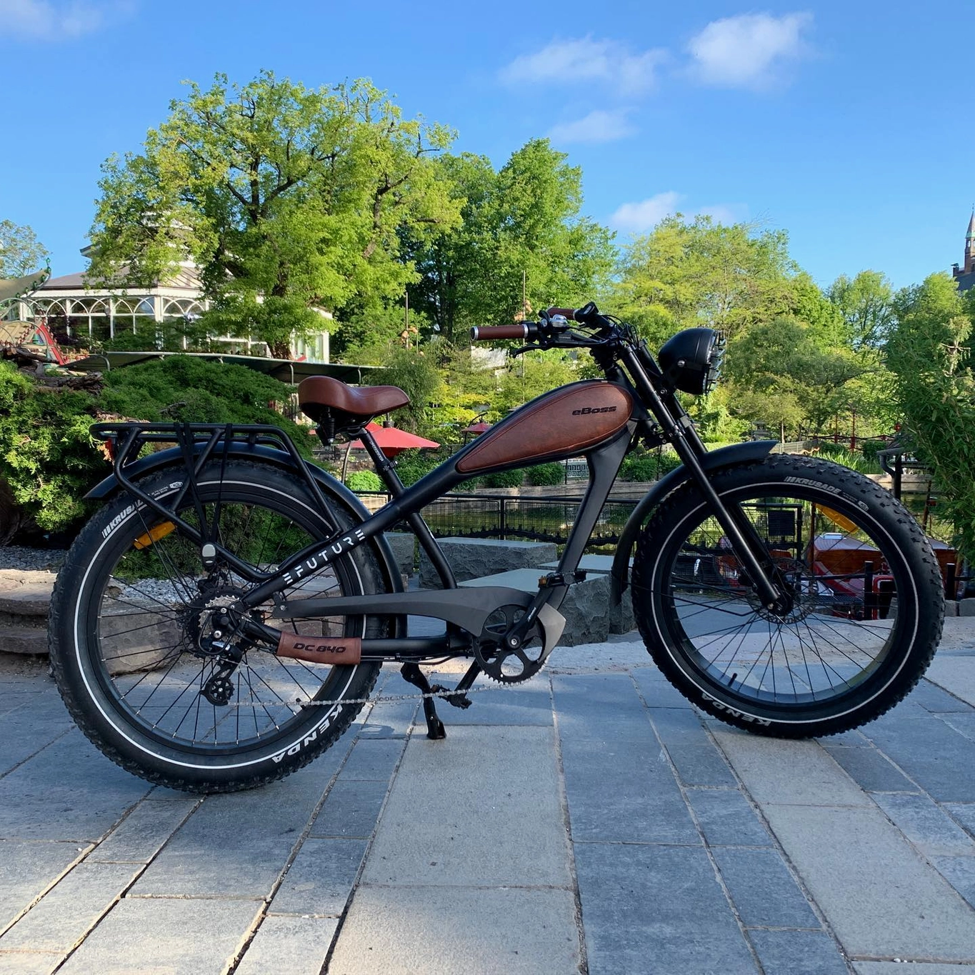 EFUTURE eBoss Fatbike Elcykel Motorcykel Sort