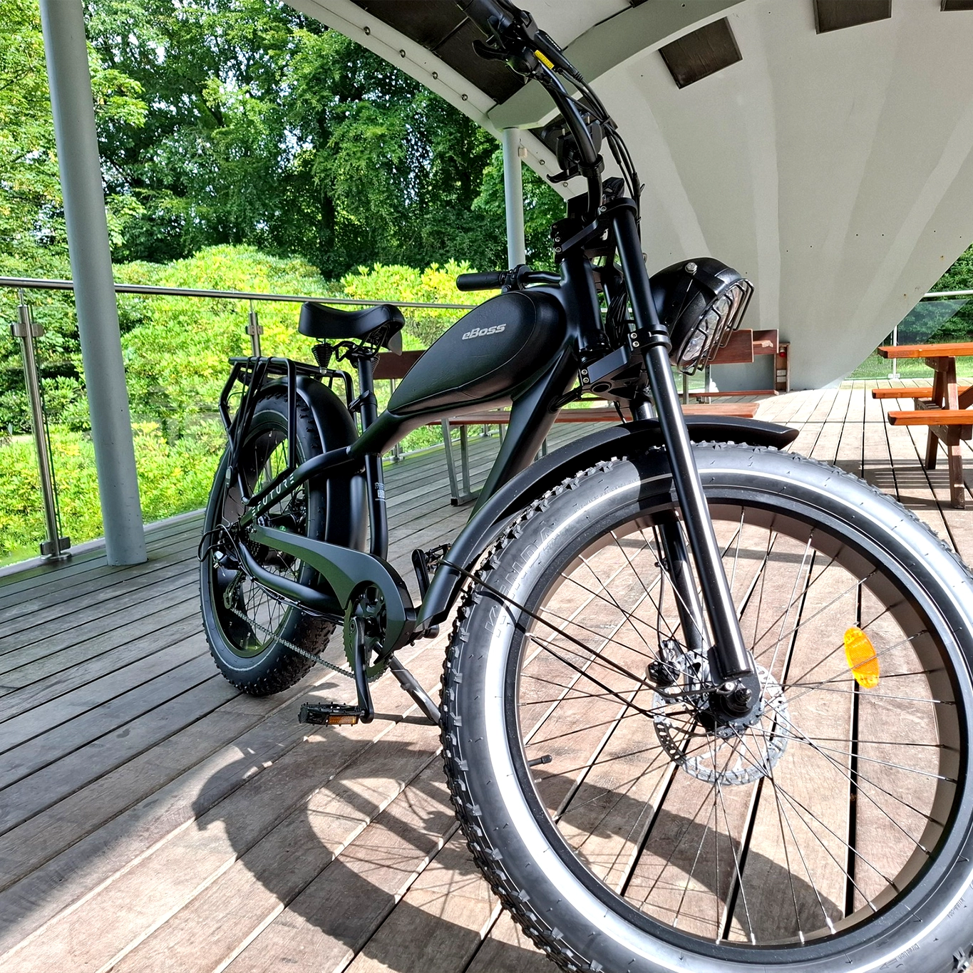 EFUTURE eBoss Fatbike Elcykel Motorcykel Sort