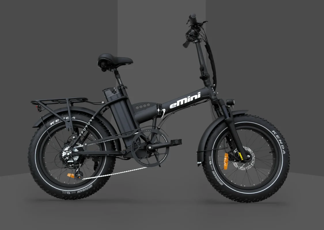 EFUTURE eMini Classic med affjedret forgaffel Sort