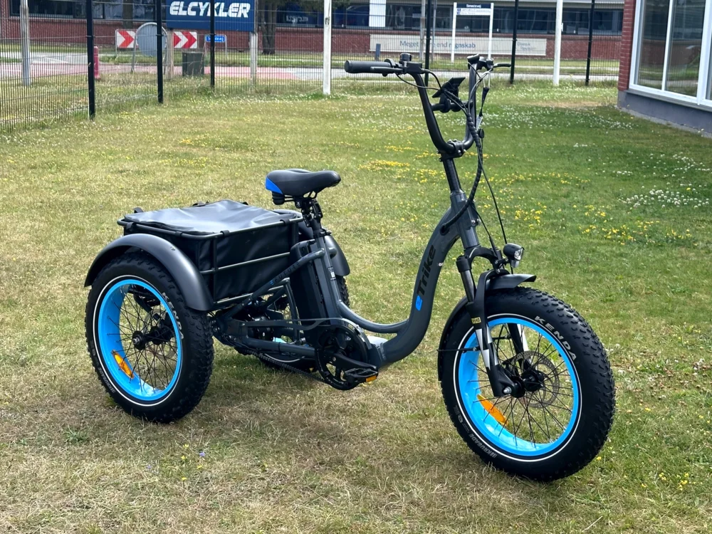 eTrike Automatic – Antracit m. Cyan fælge